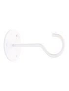 Кронштейн для кашпо с цветами «Крючок», металлический, белый - Фото 1