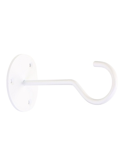 Кронштейн для кашпо с цветами «Крючок», металлический, белый