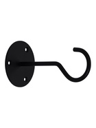 Кронштейн для кашпо с цветами «Крючок», металлический, чёрный - Фото 1