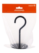 Кронштейн для кашпо с цветами «Крючок», металлический, чёрный - Фото 4