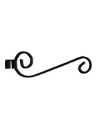 Кронштейн для кашпо с цветами, длина 27 см, металлический, чёрный - Фото 1