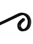 Кронштейн для кашпо с цветами, длина 27 см, металлический, чёрный - Фото 2