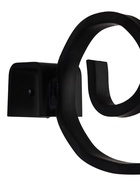 Кронштейн для кашпо с цветами, длина 27 см, металлический, чёрный - Фото 3