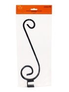 Кронштейн для кашпо с цветами, длина 27 см, металлический, чёрный - Фото 4