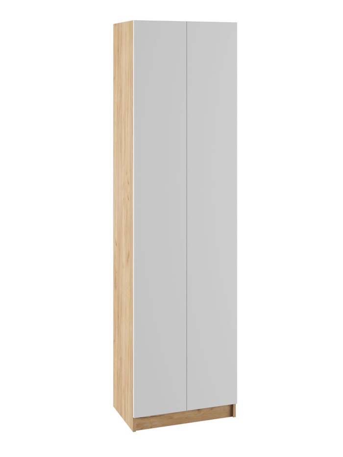 Шкаф платяной «Сева», 600×400×2200 мм, цвет белый/дуб крафт - Фото 1