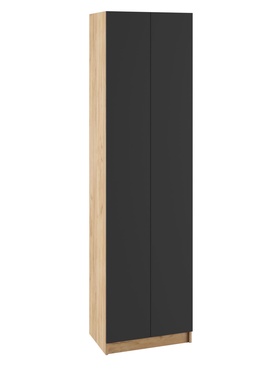Шкаф платяной «Сева», 600×400×2200 мм, цвет графит/дуб крафт