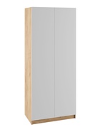 Шкаф двухстворчатый «Сева», 900×530×2200 мм, цвет белый/дуб крафт - фото 122245605