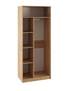 Шкаф двухстворчатый «Сева», 900×530×2200 мм, цвет белый/дуб крафт - фото 122245606