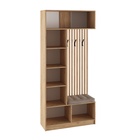 Прихожая Сева, 1000х400х2200, Белый/Дуб крафт 10996561