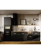 Кухонный гарнитур прямой «Виктория», без верха, 3000 мм, цвет графит - Фото 2