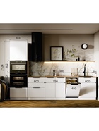 Кухонный гарнитур прямой «Виктория», без верха, 3000 мм, цвет белый глянец - Фото 2