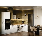 Кухонный гарнитур без верха угловой Виктория 3000х1200, Белый глянец 10996589