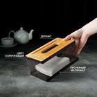 УЦЕНКА Салфетница «Эстетика», 21×12×10 см, коричневая - Фото 3