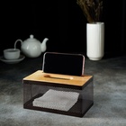 УЦЕНКА Салфетница «Эстетика», 21×12×10 см, коричневая - Фото 5