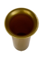 Ваза для цветов, 650 мл, d=10 см, h=26 см, пластиковая, с колышком, цвет золото - Фото 2