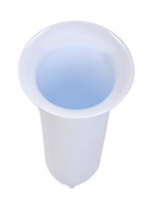 Ваза для цветов, 650 мл, d=10 см, h=26 см, пластиковая, с колышком, белая - Фото 2