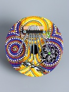 УЦЕНКА Сувенирный музыкальный инструмент «Калимба» кокос, 15×15×7 см - Фото 3