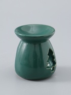 УЦЕНКА Аромалампа керамика "Ёлочка" тёмно-зелёная 6,8х6,8х7,5 см - Фото 3