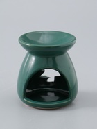 УЦЕНКА Аромалампа керамика "Ёлочка" тёмно-зелёная 6,8х6,8х7,5 см - Фото 4