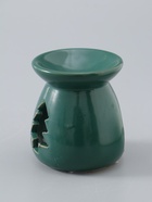 УЦЕНКА Аромалампа керамика "Ёлочка" тёмно-зелёная 6,8х6,8х7,5 см - Фото 5