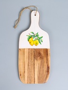 УЦЕНКА Доска разделочная прямоугольная «Лимоны» дерево манго 41×18 см - Фото 2