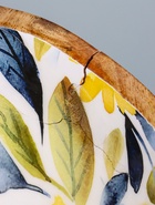 УЦЕНКА Салатник "Желтые и синие цветы" дерево манго 23х23х10,5 см - Фото 5