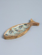 УЦЕНКА Блюдо в форме рыбки «Мудрый слон» дерево манго 32×11.5×2 см - Фото 2