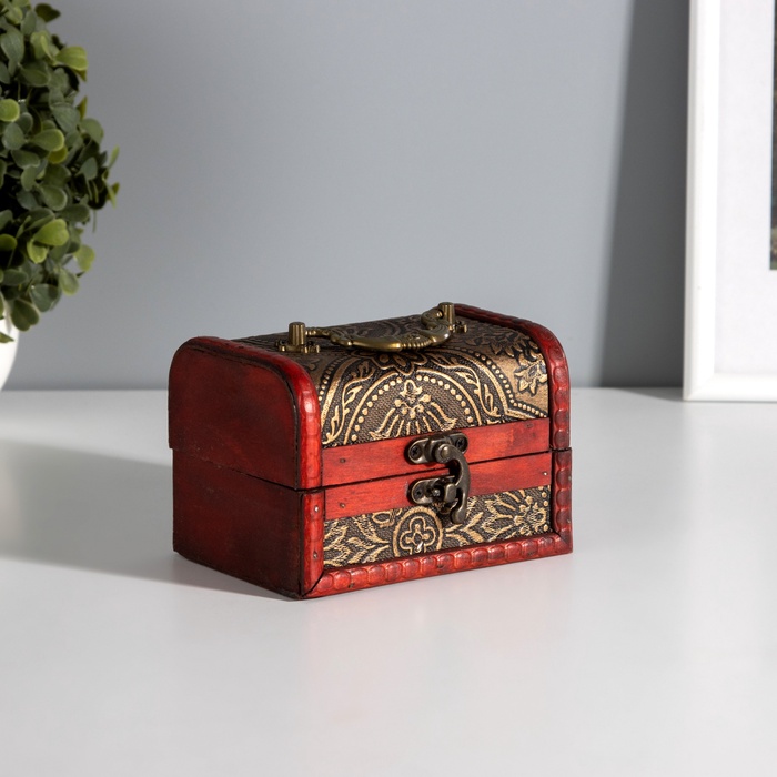 УЦЕНКА Шкатулка дерево «Лаконичность» 12.4×9×9 см - Фото 1