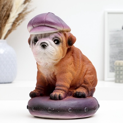 УЦЕНКА Копилка "Собака в кепке" 19см