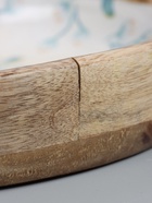 УЦЕНКА Блюдо «Черепаха и цветы» дерево манго 25×25×4.5 см - Фото 5