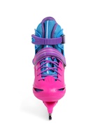 УЦЕНКА Коньки детские раздвижные BlackAqua, р. 30-33, для фитнеса, с роликовой платформой, мультиколор - Фото 6