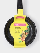 Сковорода Доляна Black Rock, d=18 см, ручка софт тач, антипригарное покрытие, индукция, чёрная - Фото 7