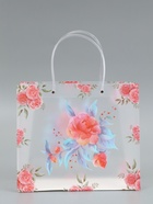 Пакет подарочный прозрачный «Красота», 30×26×12 см  (артикул 10957235)  большой выбор товаров оптом и в розницу по низким ценам с доставкой