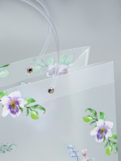 Пакет подарочный прозрачный «Счастье», 30×26×12 см