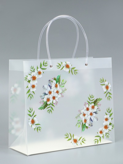 Пакет подарочный прозрачный «Самой лучшей», 30×26×12 см