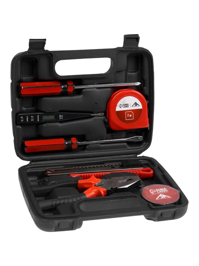 УЦЕНКА Набор инструментов в кейсе ЛОМ "23 ФЕВРАЛЯ", в подарочной упаковке, 7 предметов - Фото 1