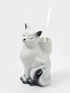 УЦЕНКА Подставка под ёрш «Кошка» с ёршиком, 20×18×37 см - Фото 2