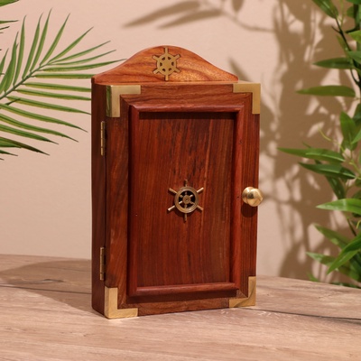 УЦЕНКА Ключница «Штурвал» 18×9×30 см, дерево шишам