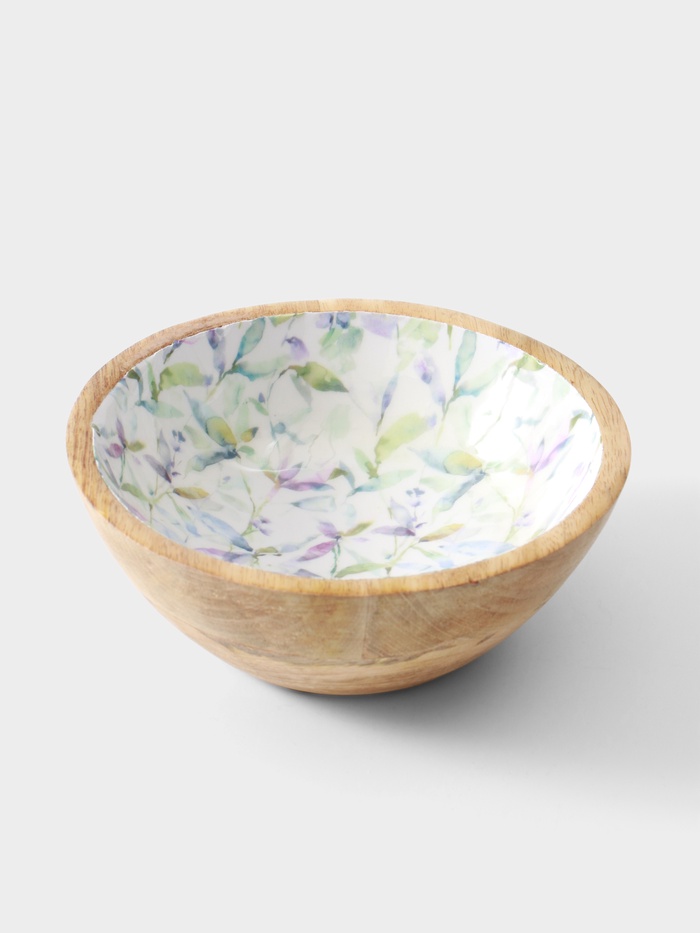 УЦЕНКА Миска «Оттенки сирени» дерево манго 17.5×17.5×6.5 см - Фото 1