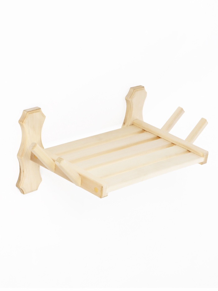 Полка для бани и сауны, из дерева, для мочалок - Фото 1