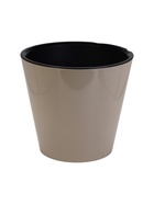 УЦЕНКА Горшок для цветов "Rosemary" D-33 см, 16 л с дренажной вставкой на колесиках, бежевый 1089364 - Фото 2