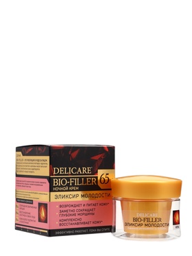Крем для лица ночной Delicare, 65+, 50 мл  (артикул 10995061)  большой выбор товаров оптом и в розницу по низким ценам с доставкой
