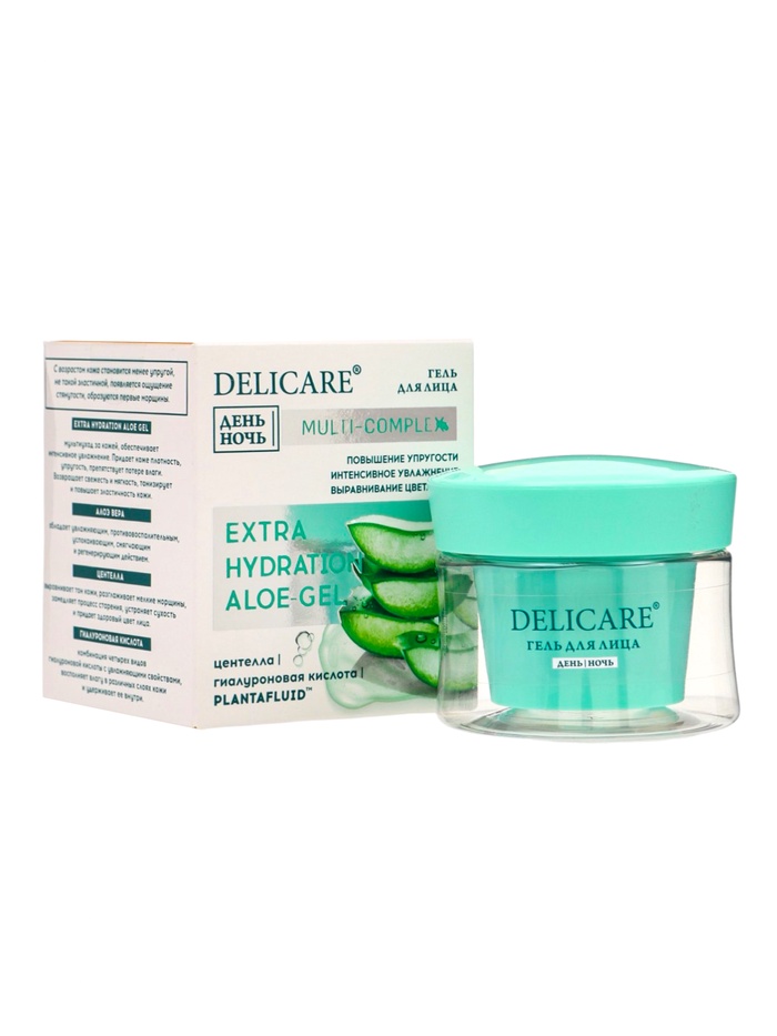 Крем-гель для лица Delicare, увлажняющий, гиалуроновый, 50 мл - Фото 1