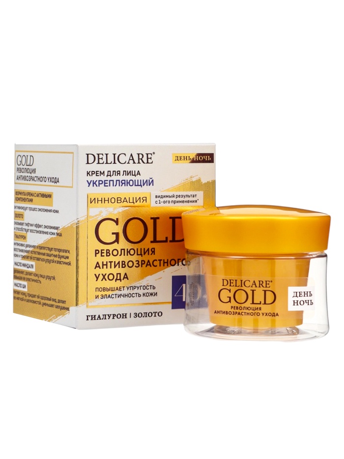 Крем для лица Delicare Gold, день/ночь, 40+, 50 мл - Фото 1