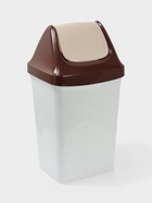 УЦЕНКА Контейнер для мусора 50 л 35×40×73 см «Свинг», цвет мраморный - Фото 1