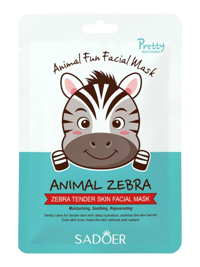 Тканевая маска, увлажняющая «Зебра», 25 мл