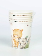 Стакан одноразовый бумажный «Звери», 250 мл 10993968