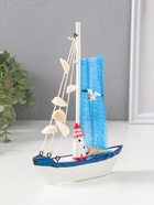 Сувенирная модель корабля «Судно с маяком», 3.7×16×21.3 см  (артикул 10957127)  большой выбор товаров оптом и в розницу по низким ценам с доставкой