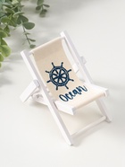 Фигурка дерево «Стул пляжный со штурвалом», 9×1×15.5 см  (артикул 10962658)  большой выбор товаров оптом и в розницу по низким ценам с доставкой