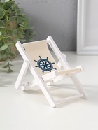 Фигурка дерево «Стул пляжный со штурвалом», 9×1×15.5 см  (артикул 10962658)  большой выбор товаров оптом и в розницу по низким ценам с доставкой